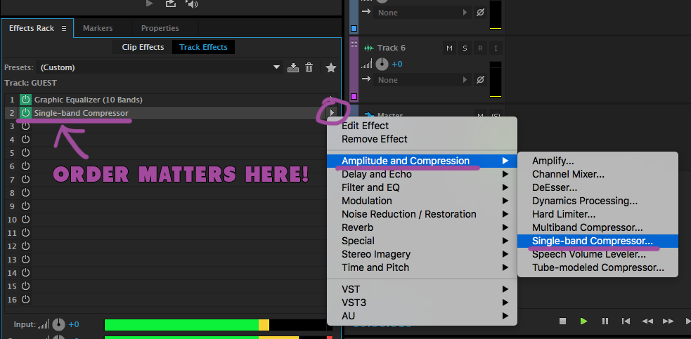 EQ, Compressor, Effects in Adobe Audition – Annenberg Digital