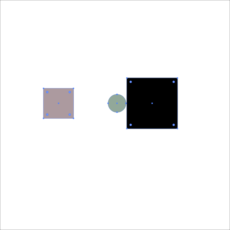 black square (middle right), green circle (middle), pink square (middle left)