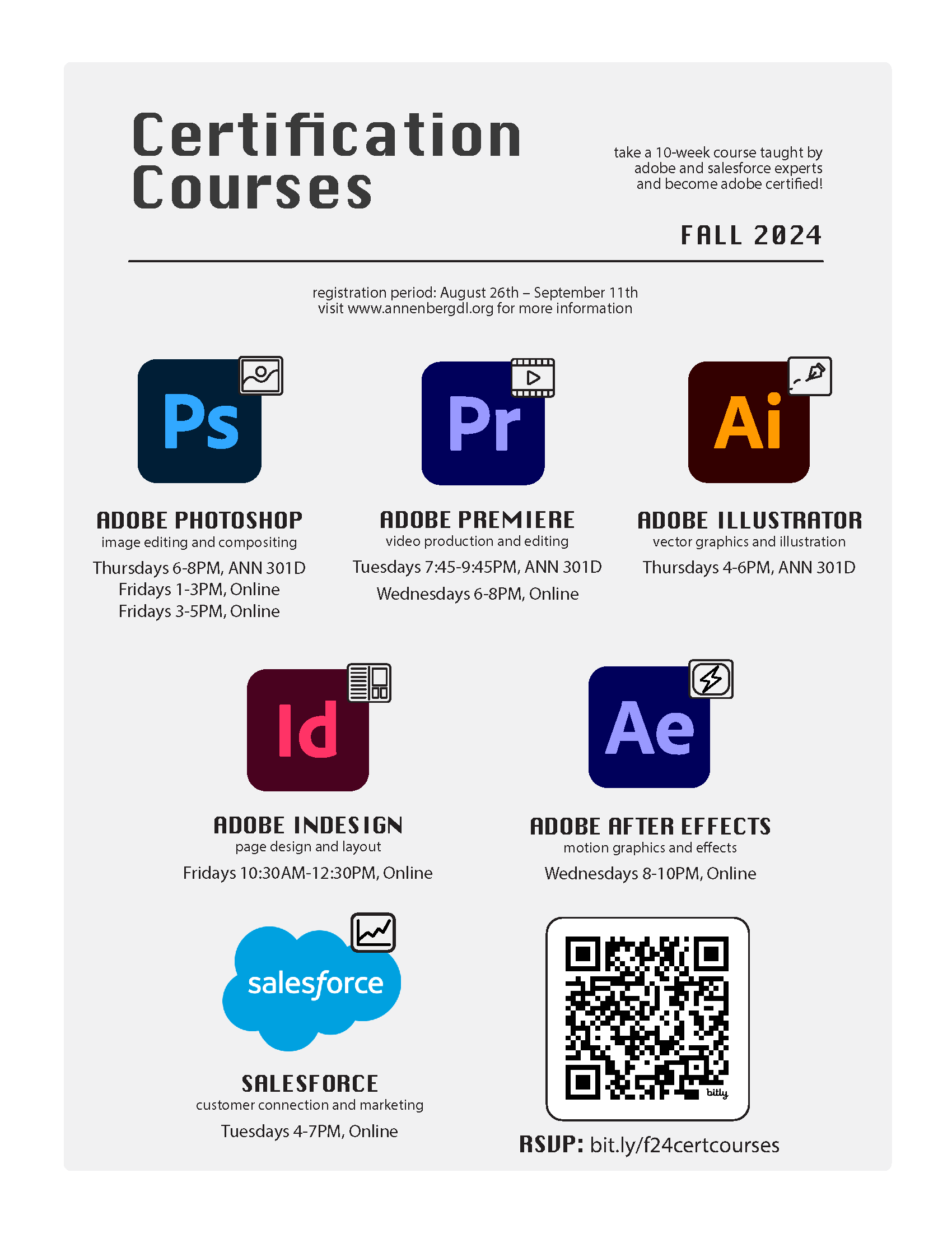 Fall 2024 Certification Courses Annenberg Digital Lounge